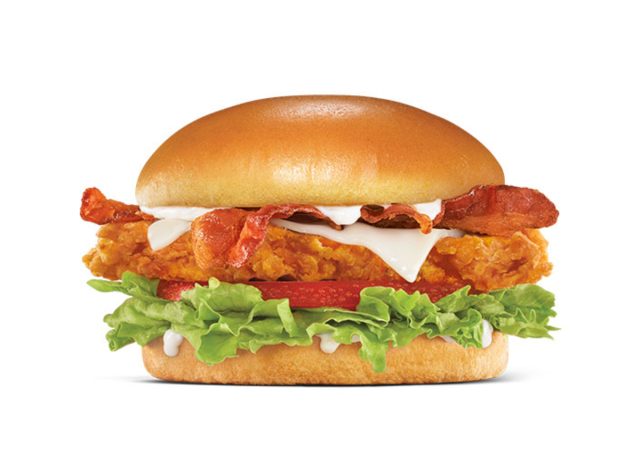 carl's jr. bacon swiss hand-breaded chicken sandwich