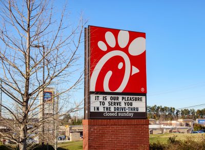 chick fil a sign