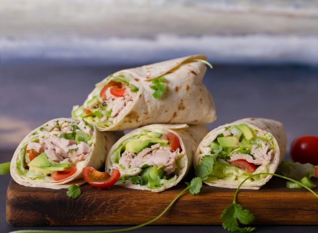 chicken avocado wrap