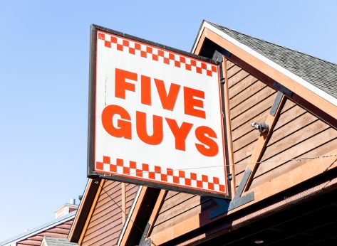 five guys sign