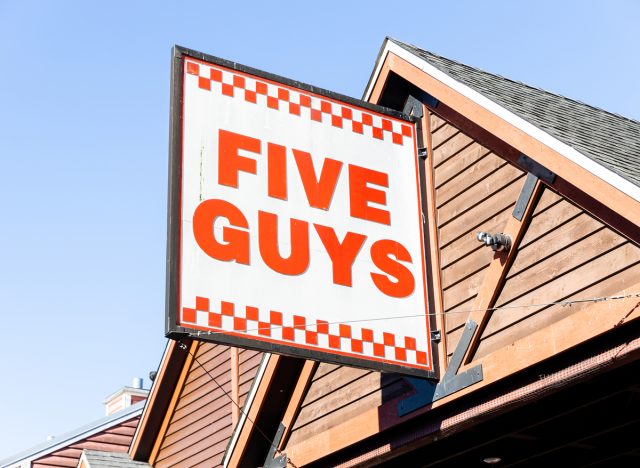 five guys sign