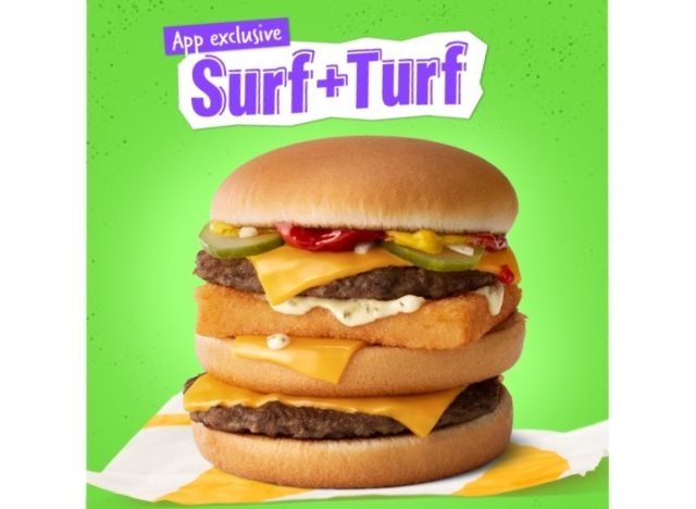 mcdonald's surf + turf