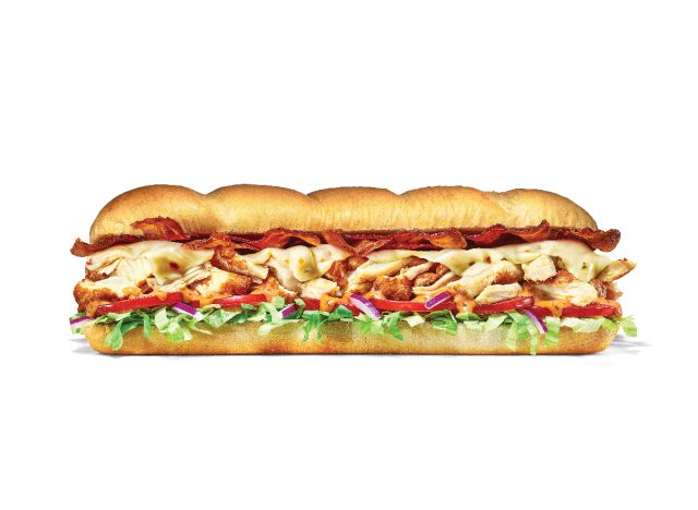 subway baja chicken and bacon footlong