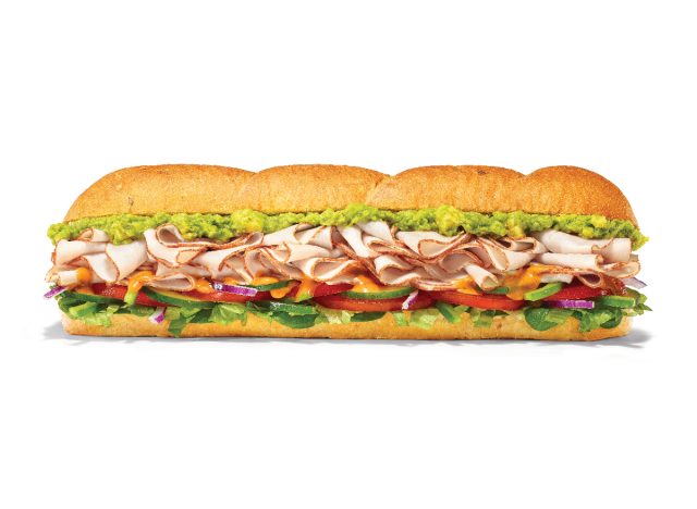 subway baja turkey avocado footlong