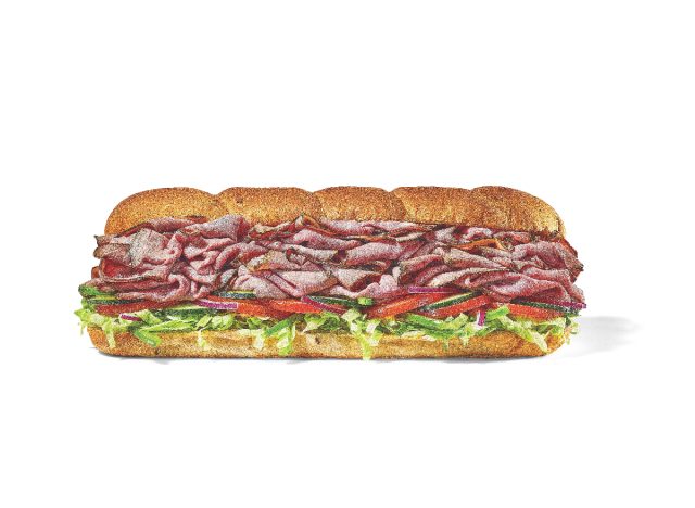 subway roast beef footlong