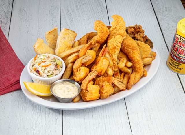 the lost cajun seafood platter