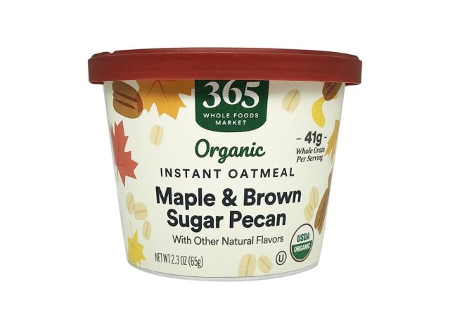 365 By Whole Foods Market Instant Organic Oatmeal Maple Brown Sugar Pecan