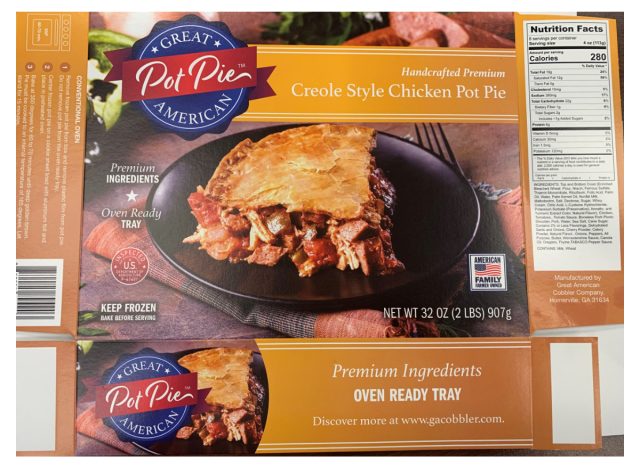 Chicken Pot Pie recall