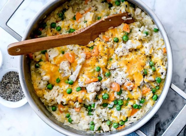 One Pan Spanish Chicken and Rice - Creme De La Crumb