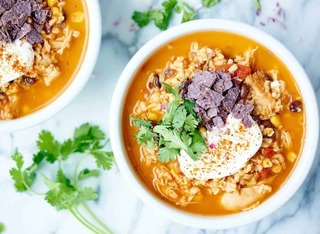 Mexican Chicken and Rice Soup