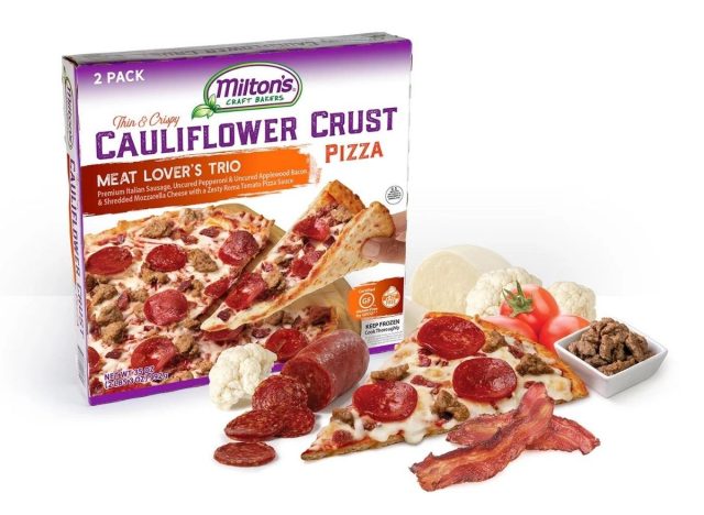 Milton's Craft Bakers Meat Lover's Trio Cauliflower Crust Pizza