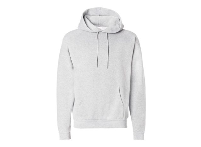 grey hanes hooded sweatshirt from Amazon