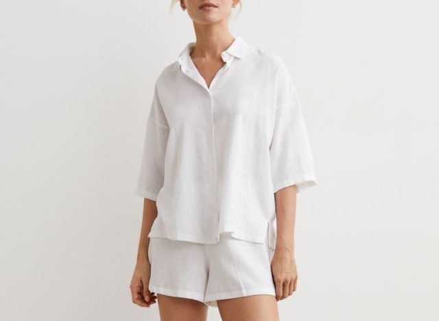 H&M Pajama Shirt and Shorts