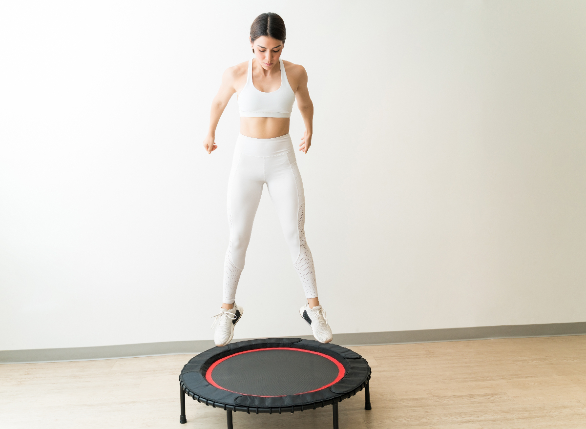 7 Secret Benefits Of Trampoline Workouts Celebs Can't Get Enough Of