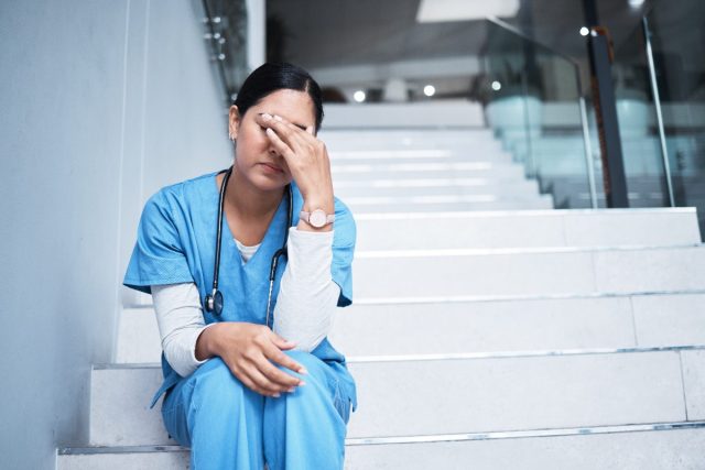 tired nurse, burnout