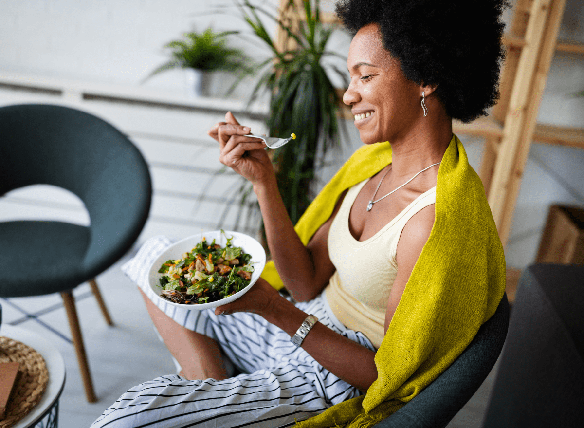 Woman eating