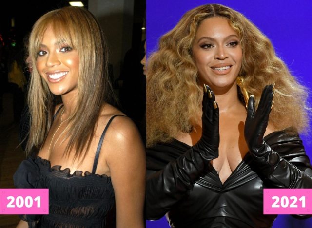 Beyonce 2001 and 2021