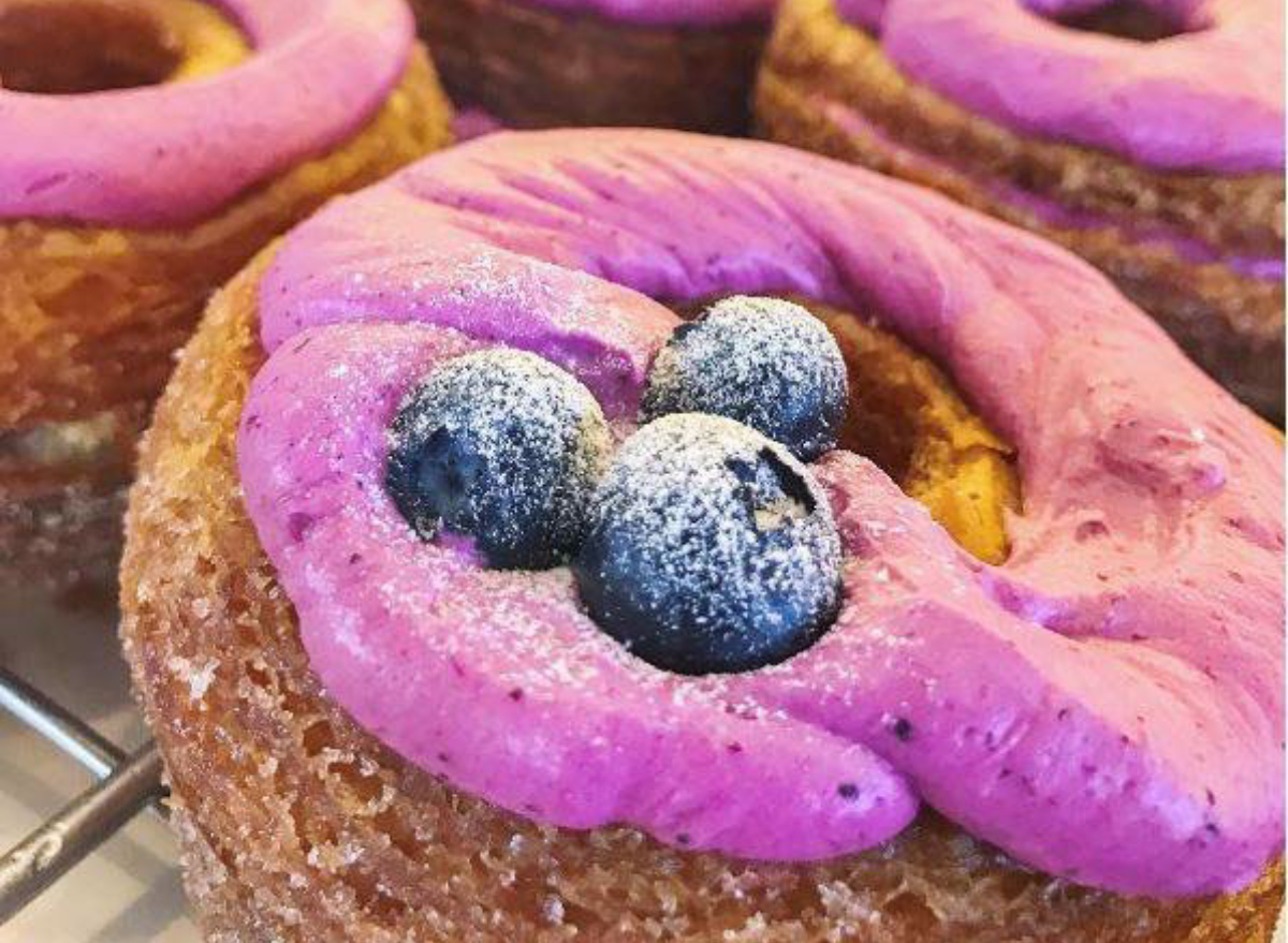 blueberry croissant donut
