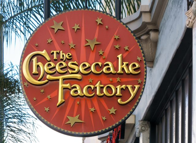 cheesecake factory sign