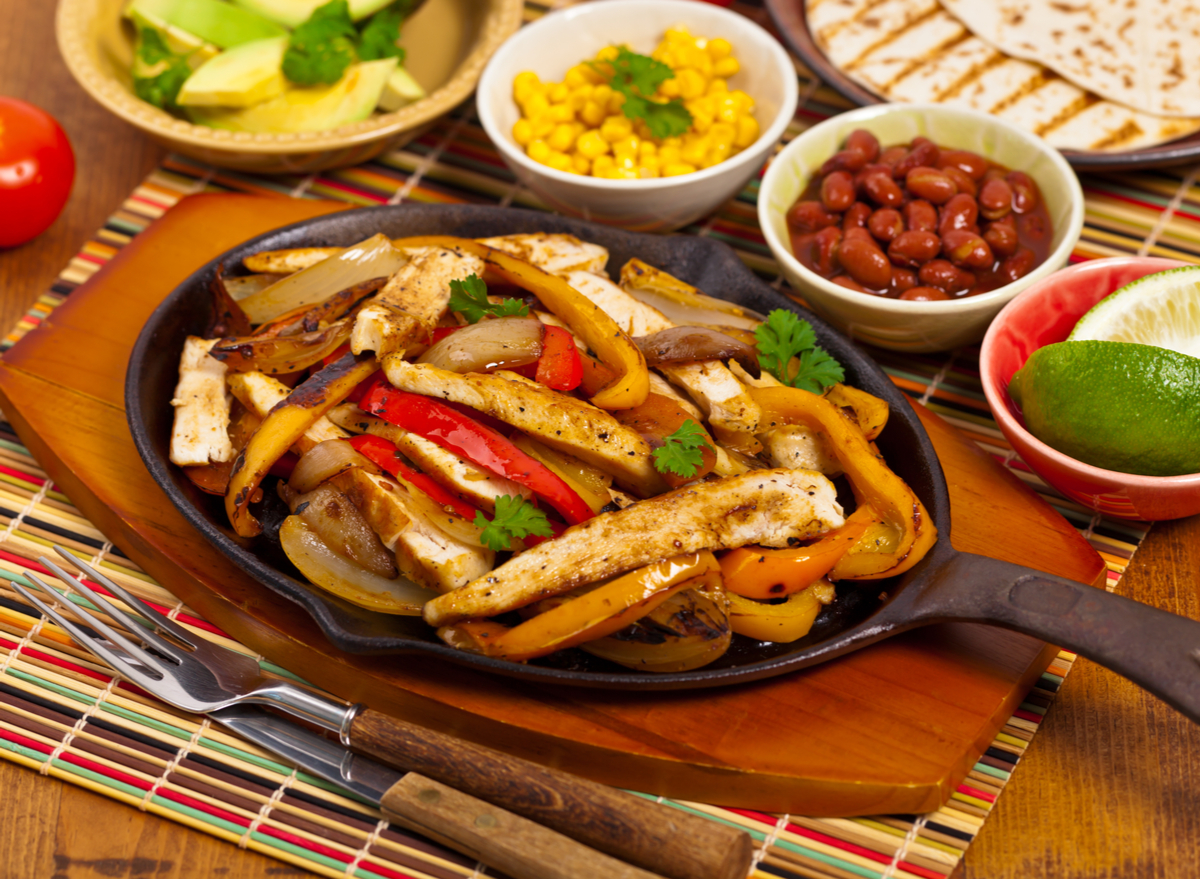 chicken fajitas