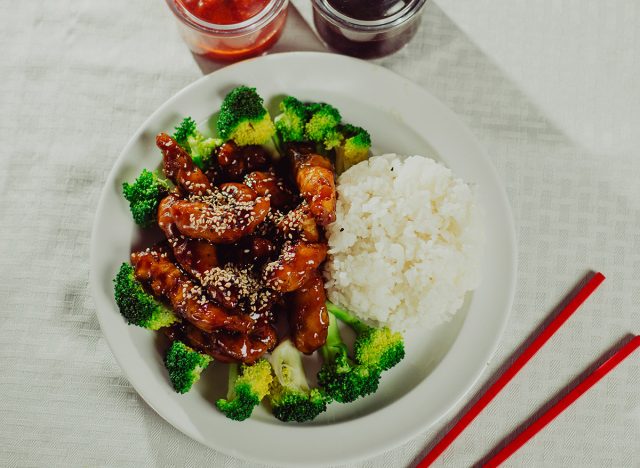 chinese food on plate