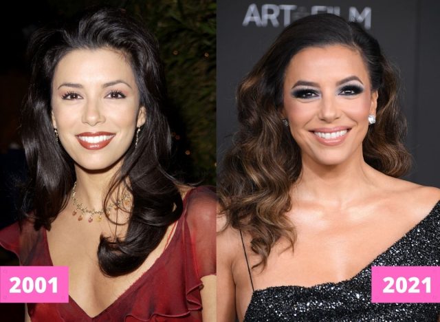 Eva Longoria 2001 and 2021