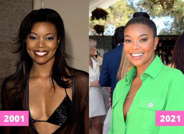 Gabrielle Union 2001 and 2021