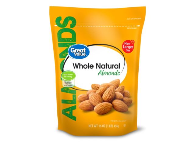 great value whole natural almonds