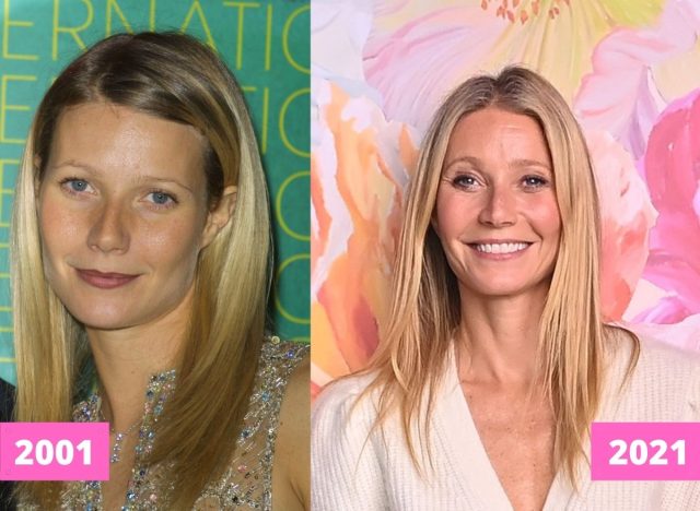 Gwyneth Paltrow 2001 and 2021