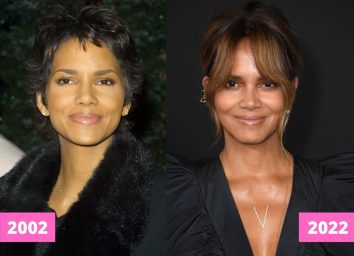 Halle Berry 2002 and 2022