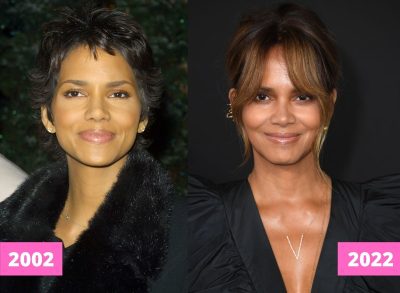 Halle Berry 2002 and 2022