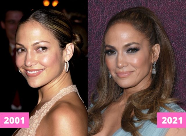 Jennifer Lopez 2001 and 2022