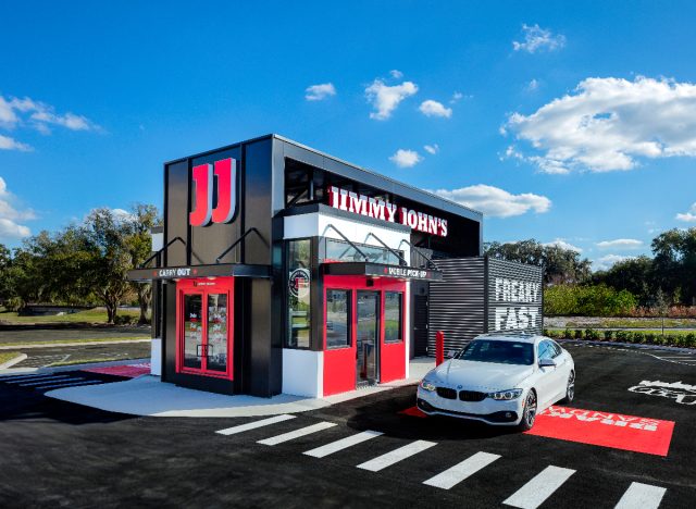 jimmy john's drive through during the daytime