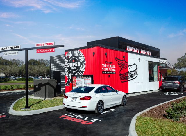 jimmy john's drive-thru line