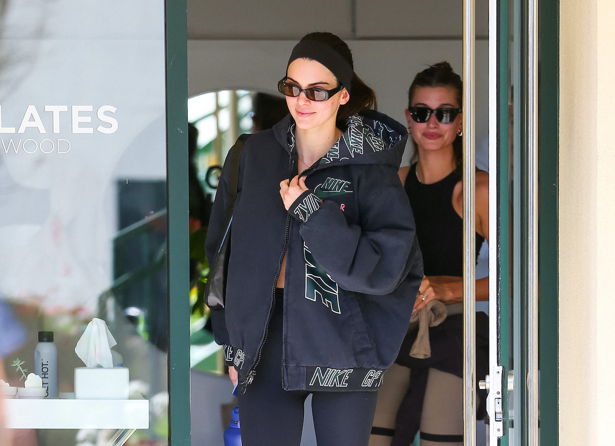 Kendall Jenner and her best friend Hailey Bieber are seen leaving a hot  pilates class in LA