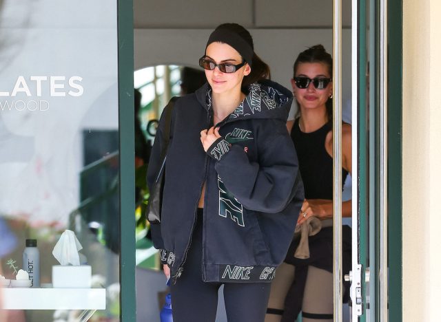 Kendall Jenner and Hailey Bieber pilates