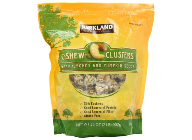 kirkland cashew clusters with almonds and pumpkin seeds