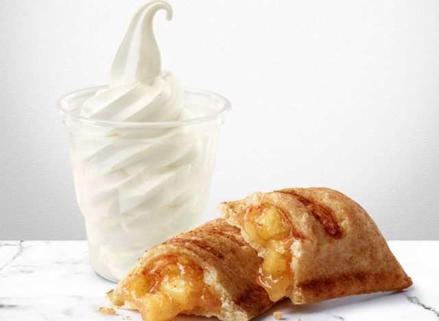 mcdonald's hot baked apple pie and ice cream