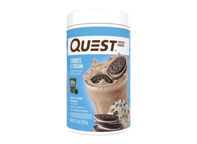 quest cookies and protein powder with cream