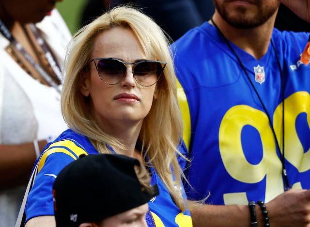 Rebel Wilson at super bowl