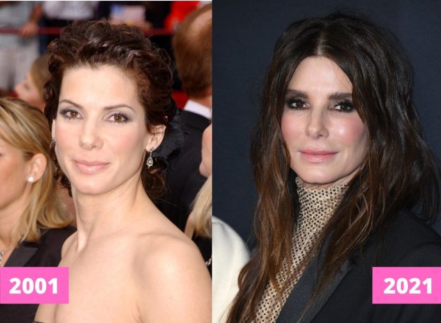 Sandra Bullock 2001 and 2021