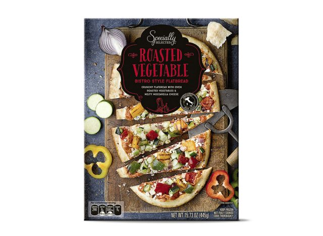 specifically selected roasted vegetable bistro style flatbread