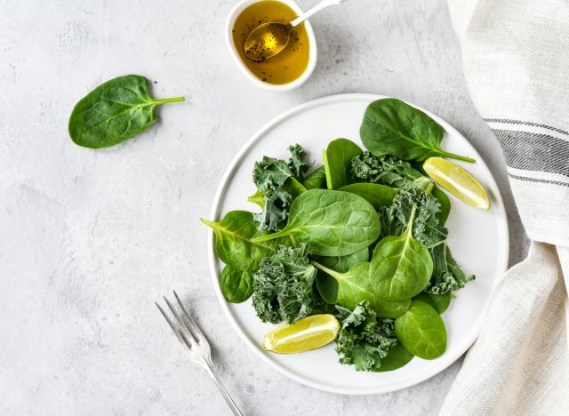 spinach and kale salad