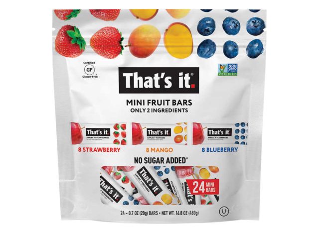 here are the mini fruit bars