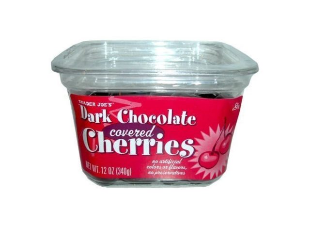 trader joe's dark chocolate covered cherries