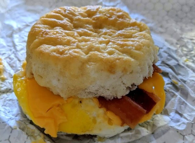 Biscuit Bacon Egg Cheese wendys