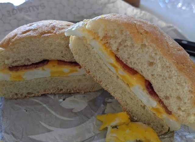 Classic Bacon Egg & Cheese wendys