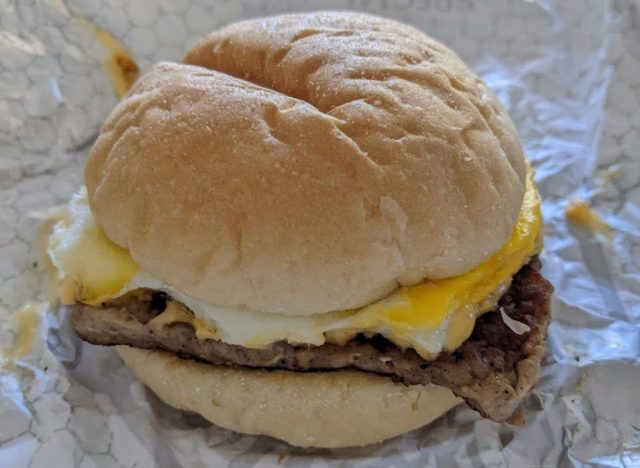 Classic Sausage Egg and Cheese wendys