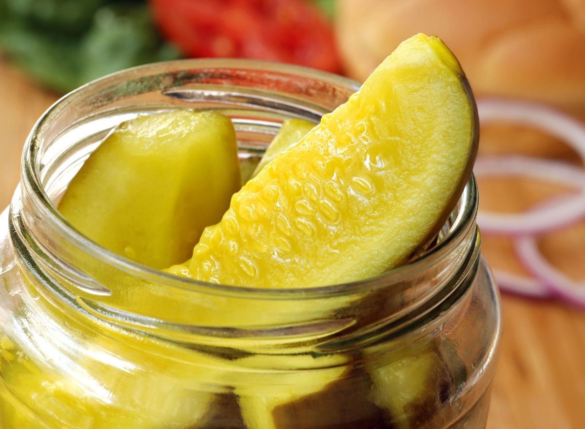 Dill pickle jar