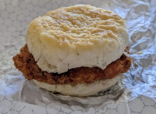 Honey Butter Chicken Biscuit wendys